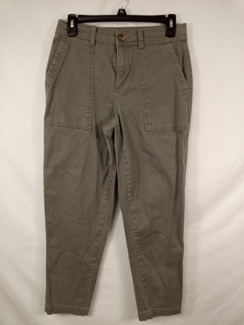 A New Day Women's Green High Rise Straight Leg Jeans Sz 2